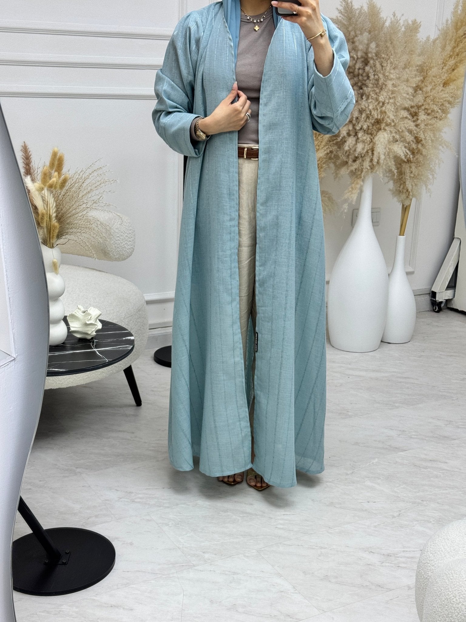 C 1217 - 01 Powder Blue Travel Abaya