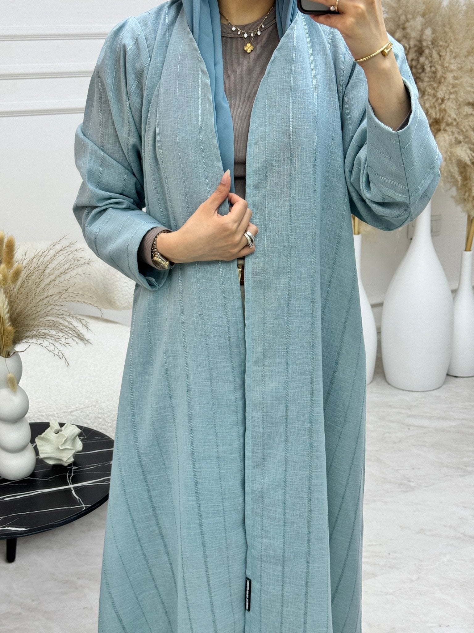 C 1217 - 01 Powder Blue Travel Abaya