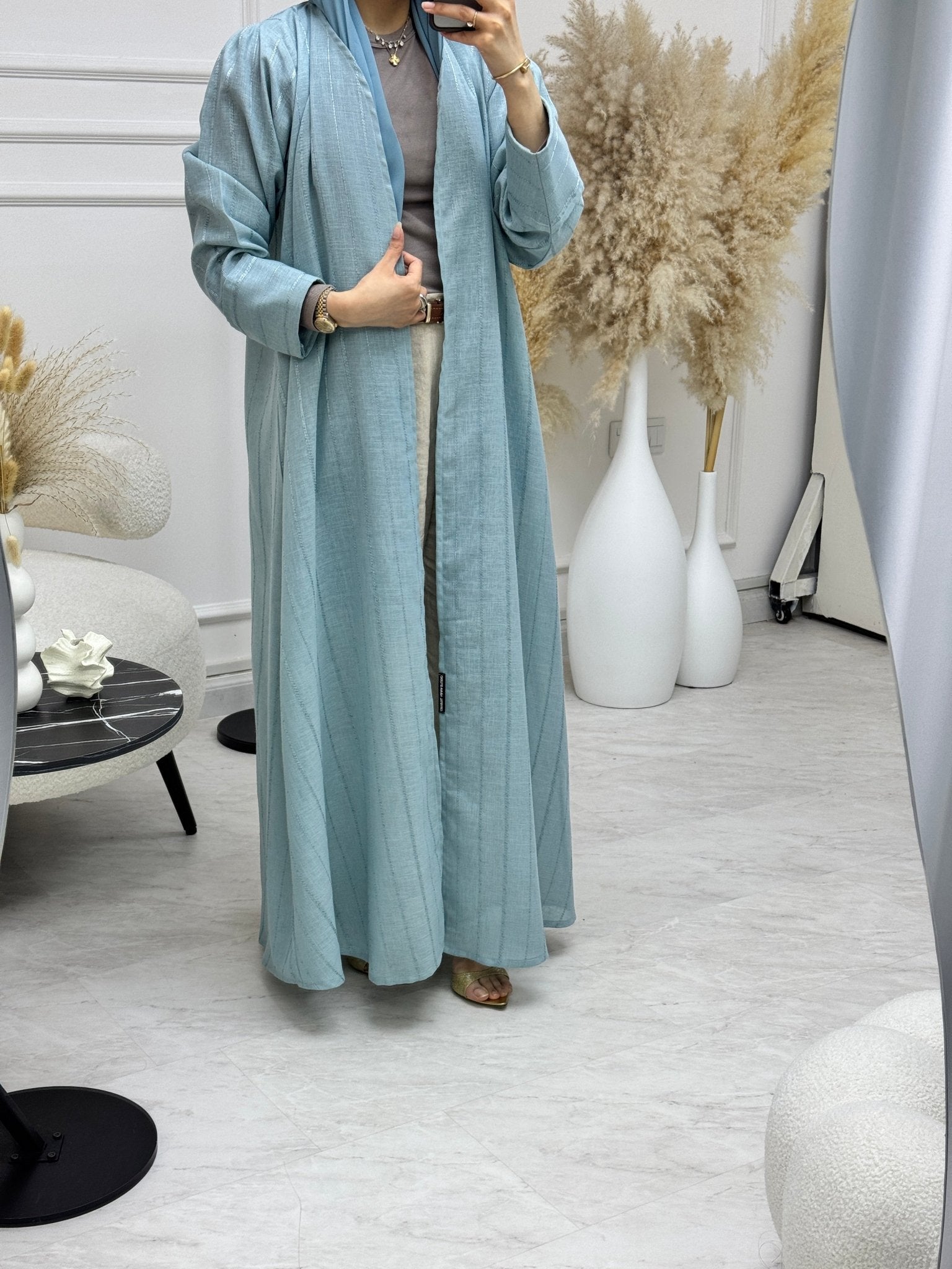 C 1217 - 01 Powder Blue Travel Abaya