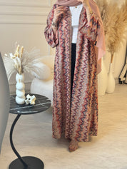 C 1224 Nectarine Wave Abaya