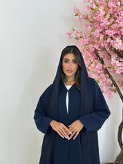 C 1227 Navy Blue Abaya