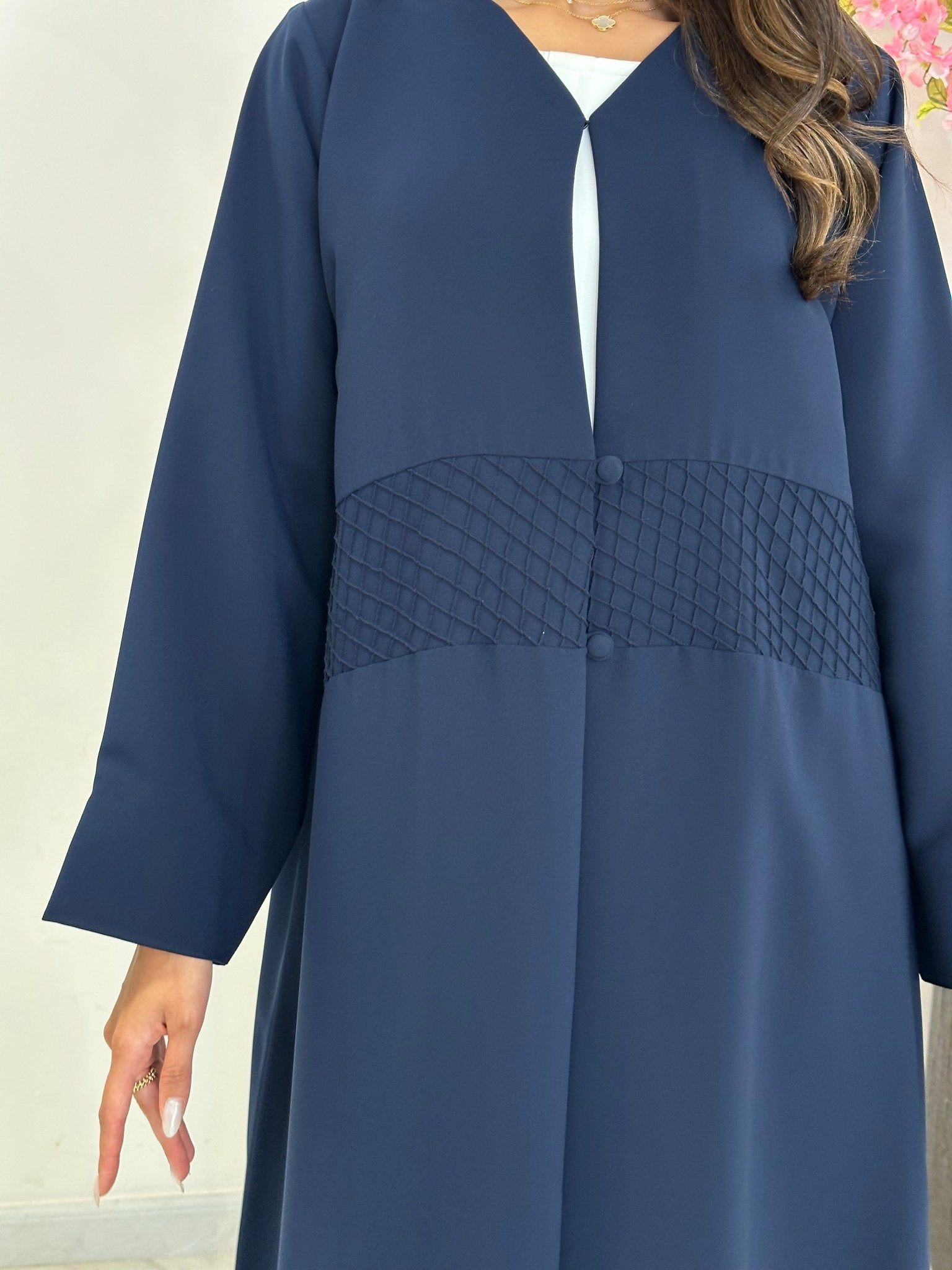 C 1227 Navy Blue Abaya