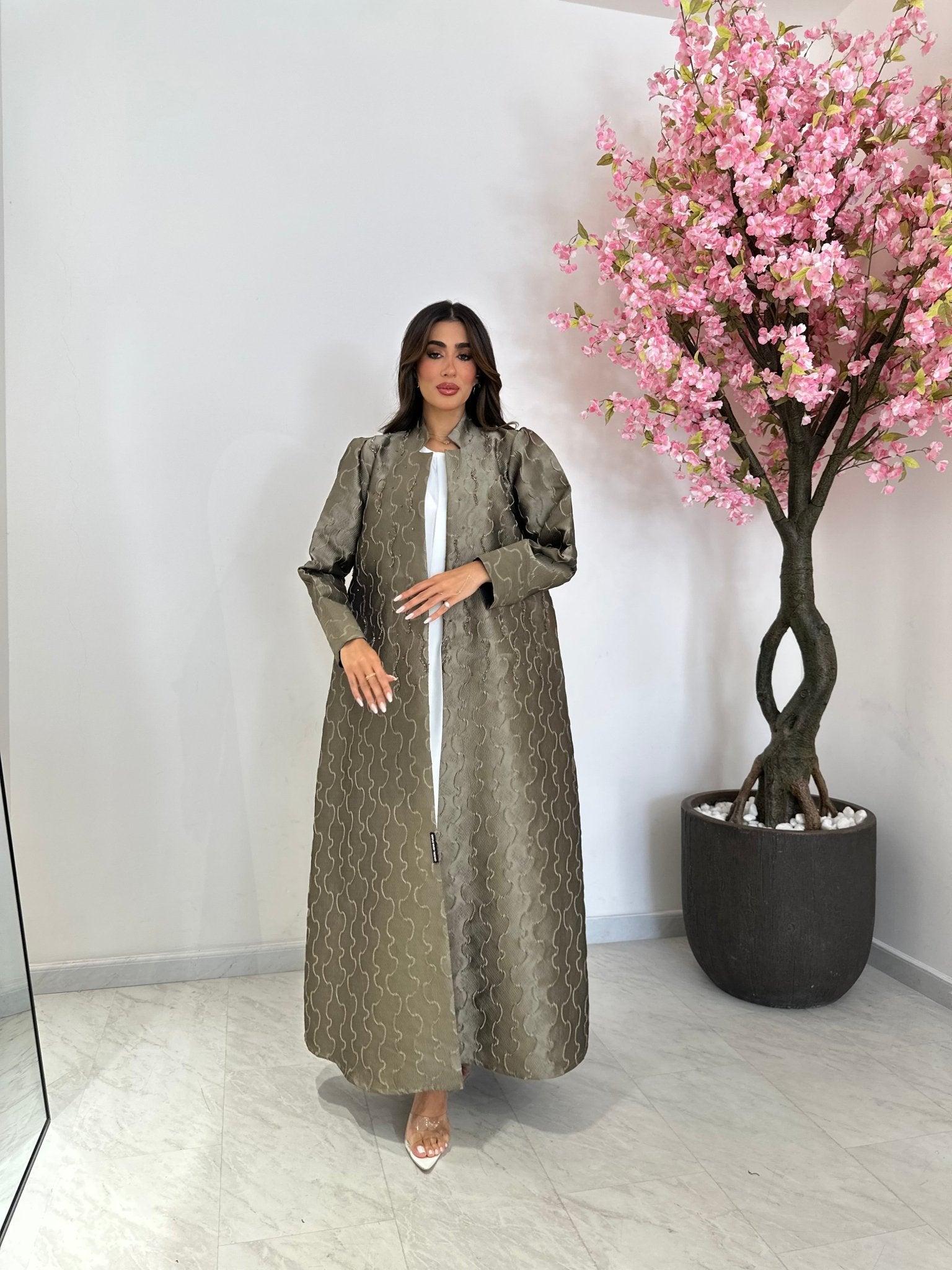 C 1235 Sand Beaded Abaya