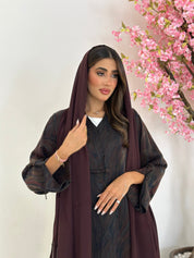 C 1236 Cocoa Abaya