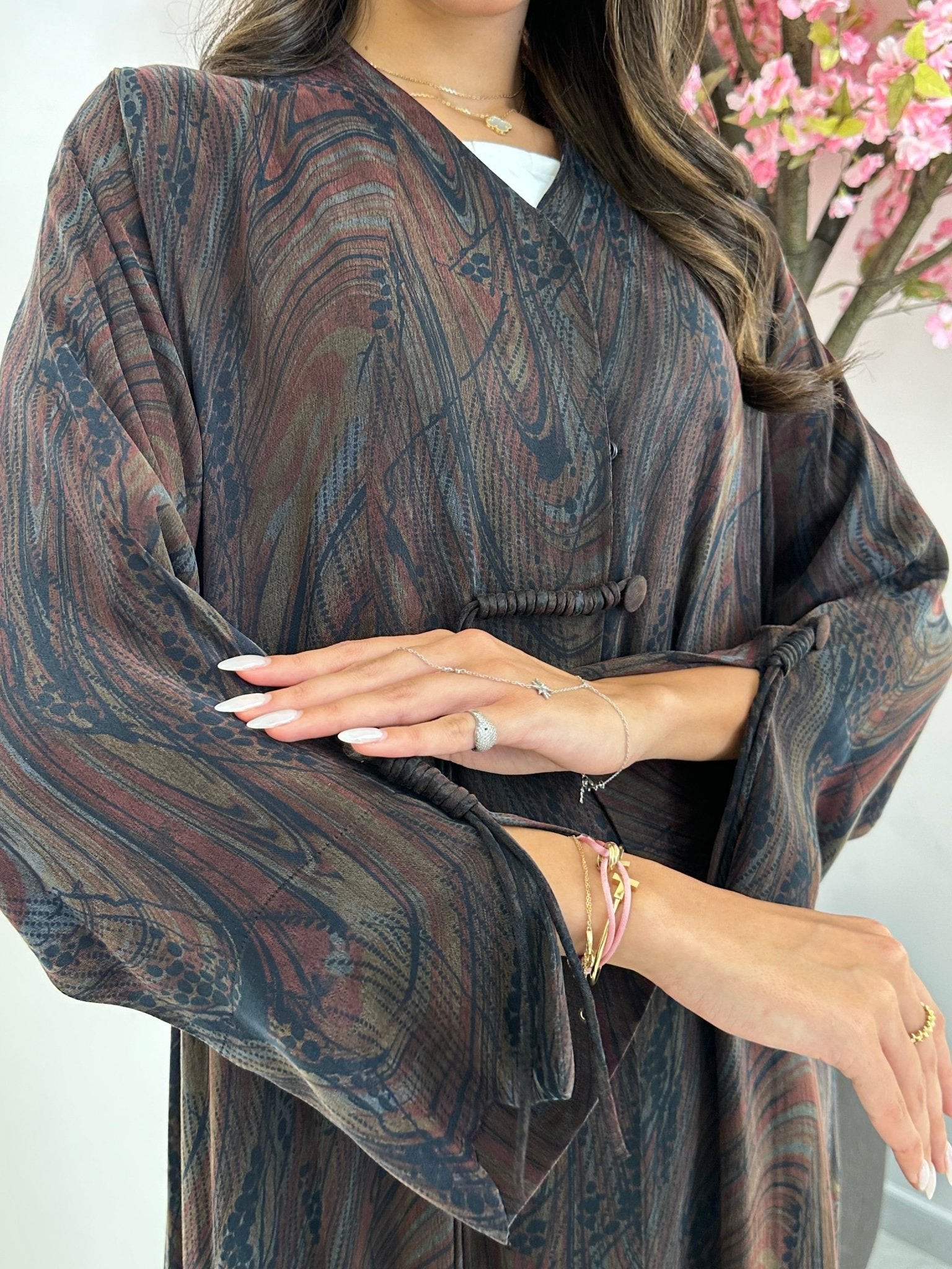 C 1236 Cocoa Abaya
