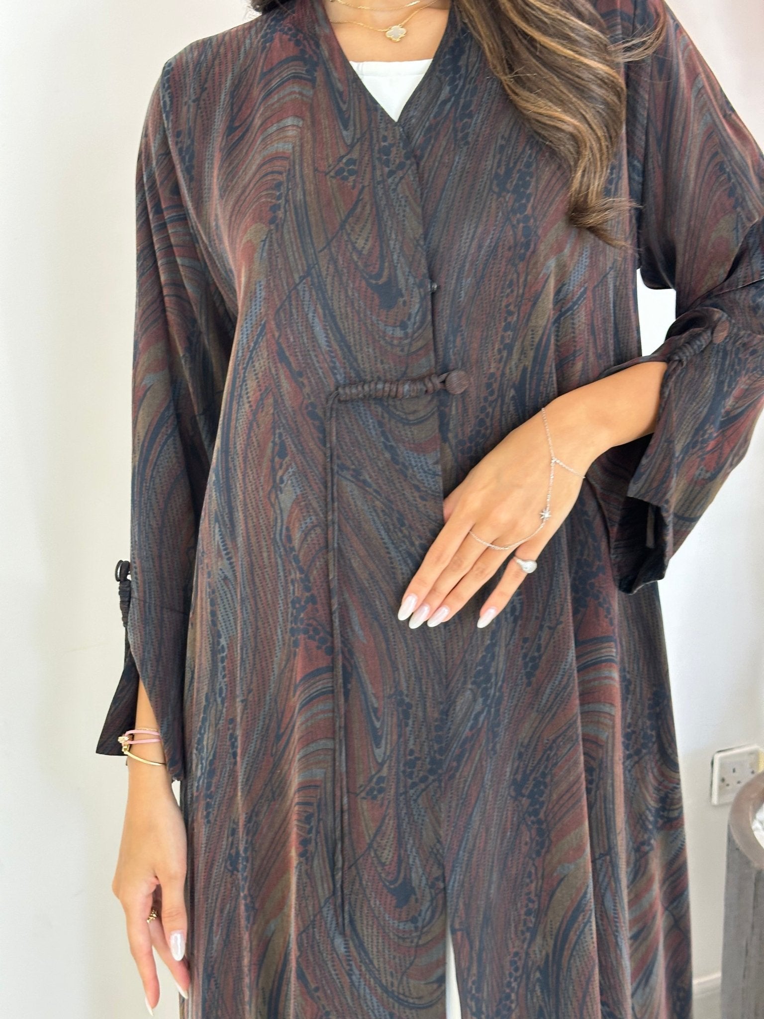 C 1236 Cocoa Abaya