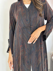 C 1236 Cocoa Abaya