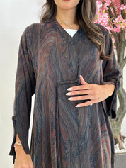 C 1236 Cocoa Abaya