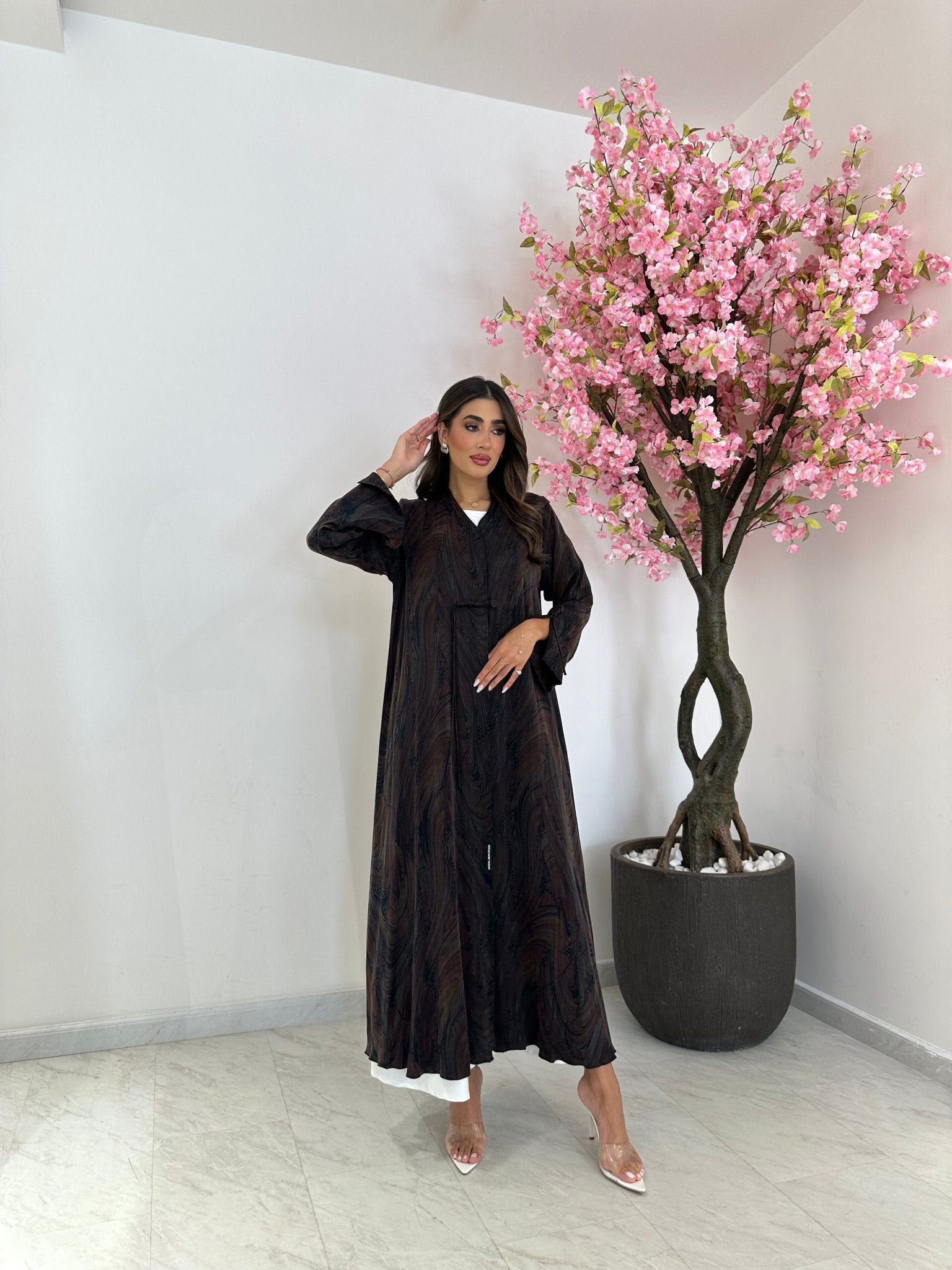 C 1236 Cocoa Abaya