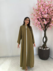C 1237 Golden Beaded Abaya