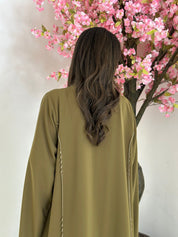 C 1237 Golden Beaded Abaya