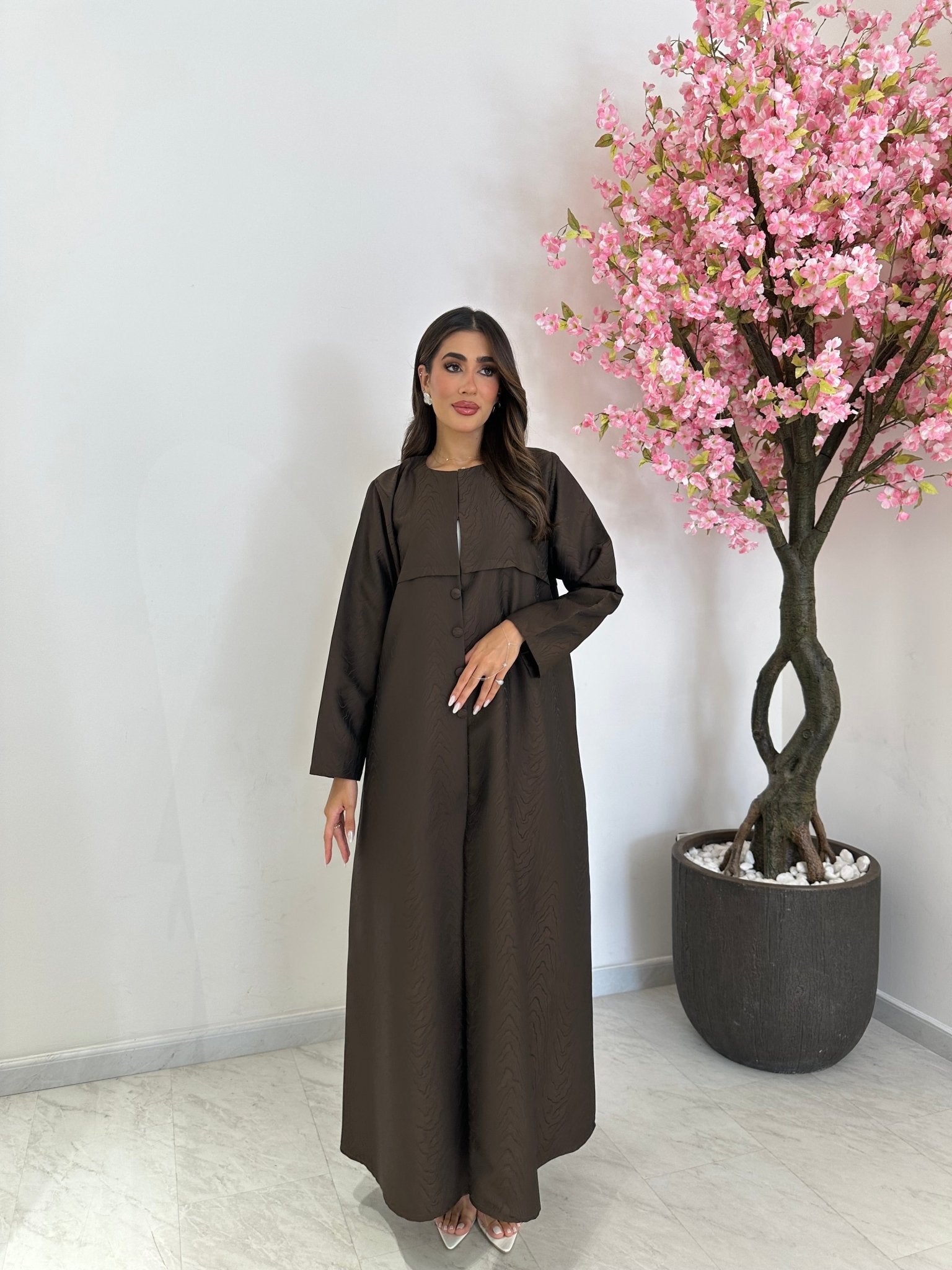 C 1239 Brown Abaya