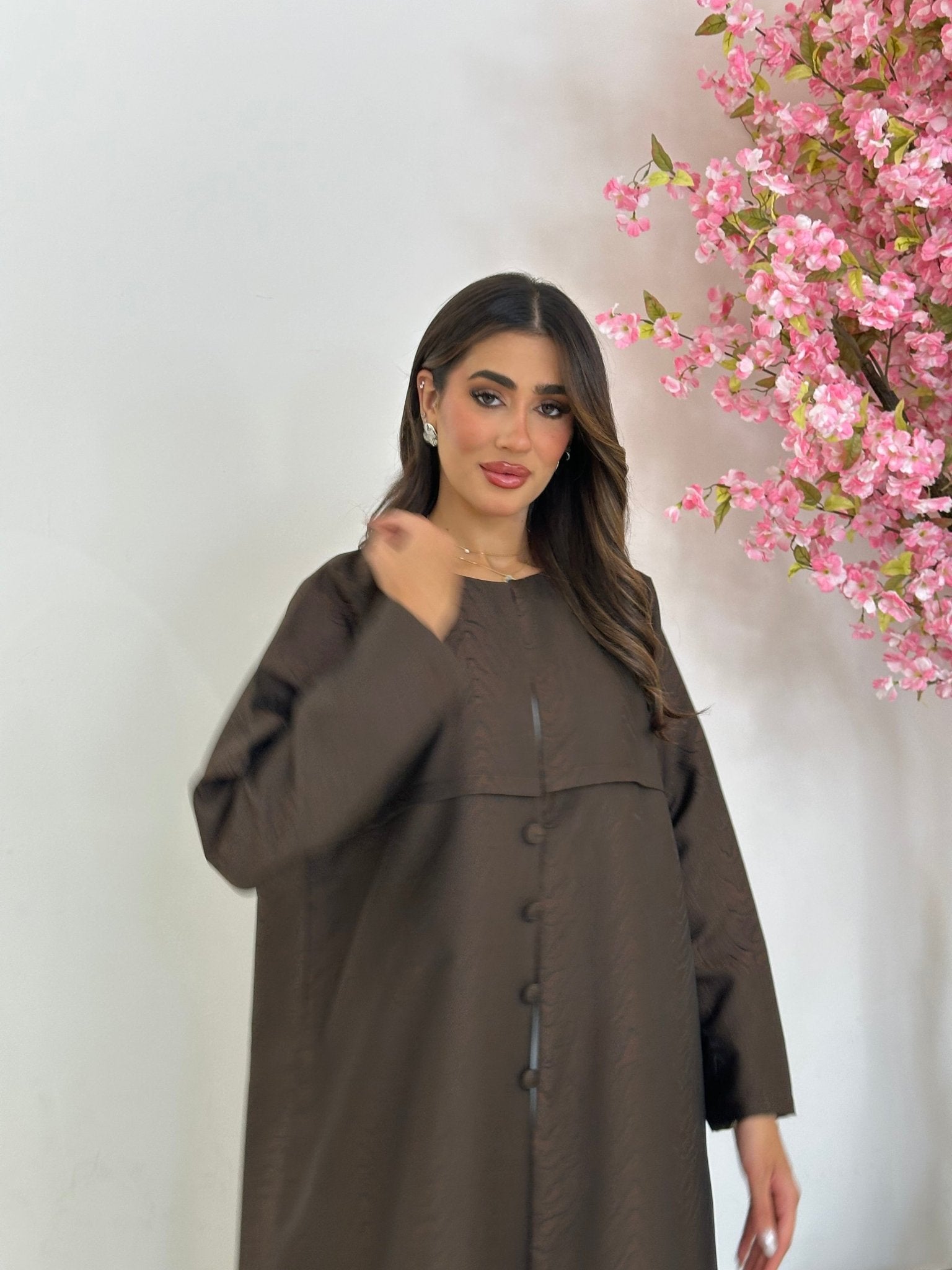 C 1239 Brown Abaya