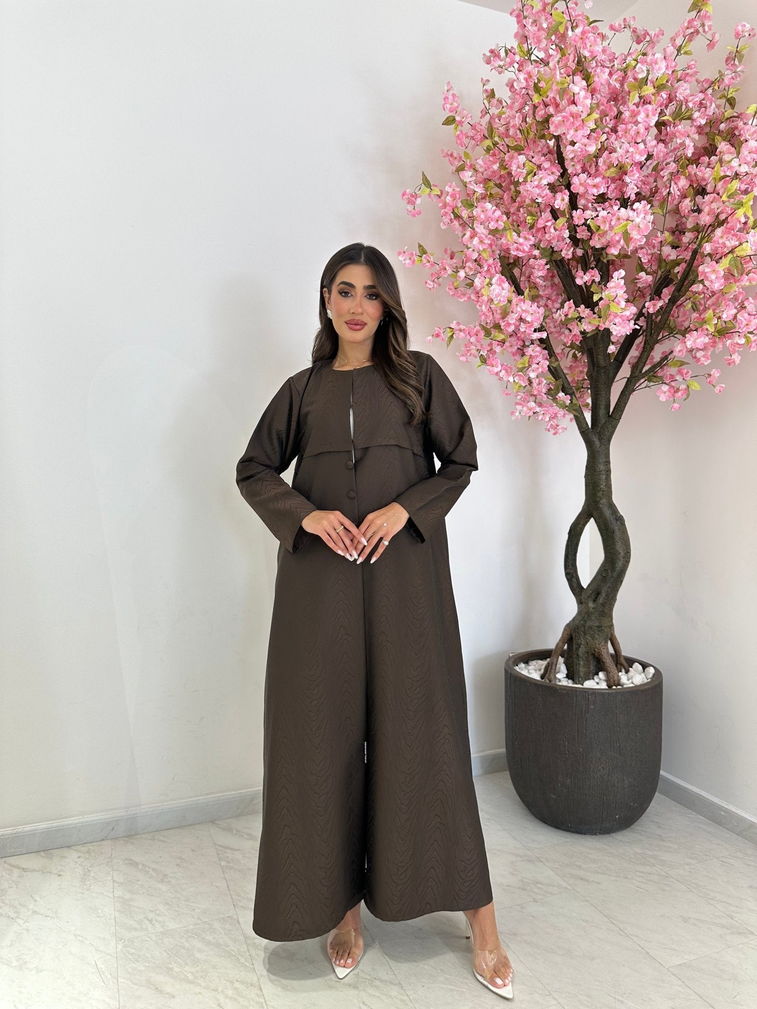 C 1239 Brown Abaya