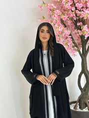 C 1240 Black Lace Abaya