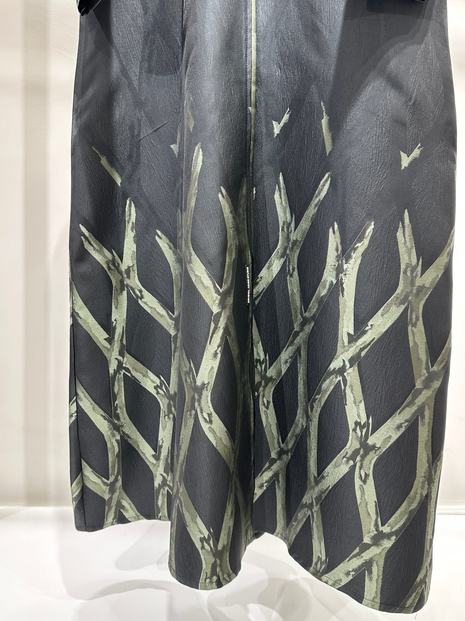 C 1257 - 02 Cypress Green Printed Abaya