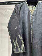 C 1257 - 02 Cypress Green Printed Abaya