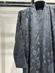 C 1258 - 04 Black Blossom Printed Abaya