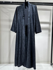 C 1259 - 04 Grey Blue Printed Abaya