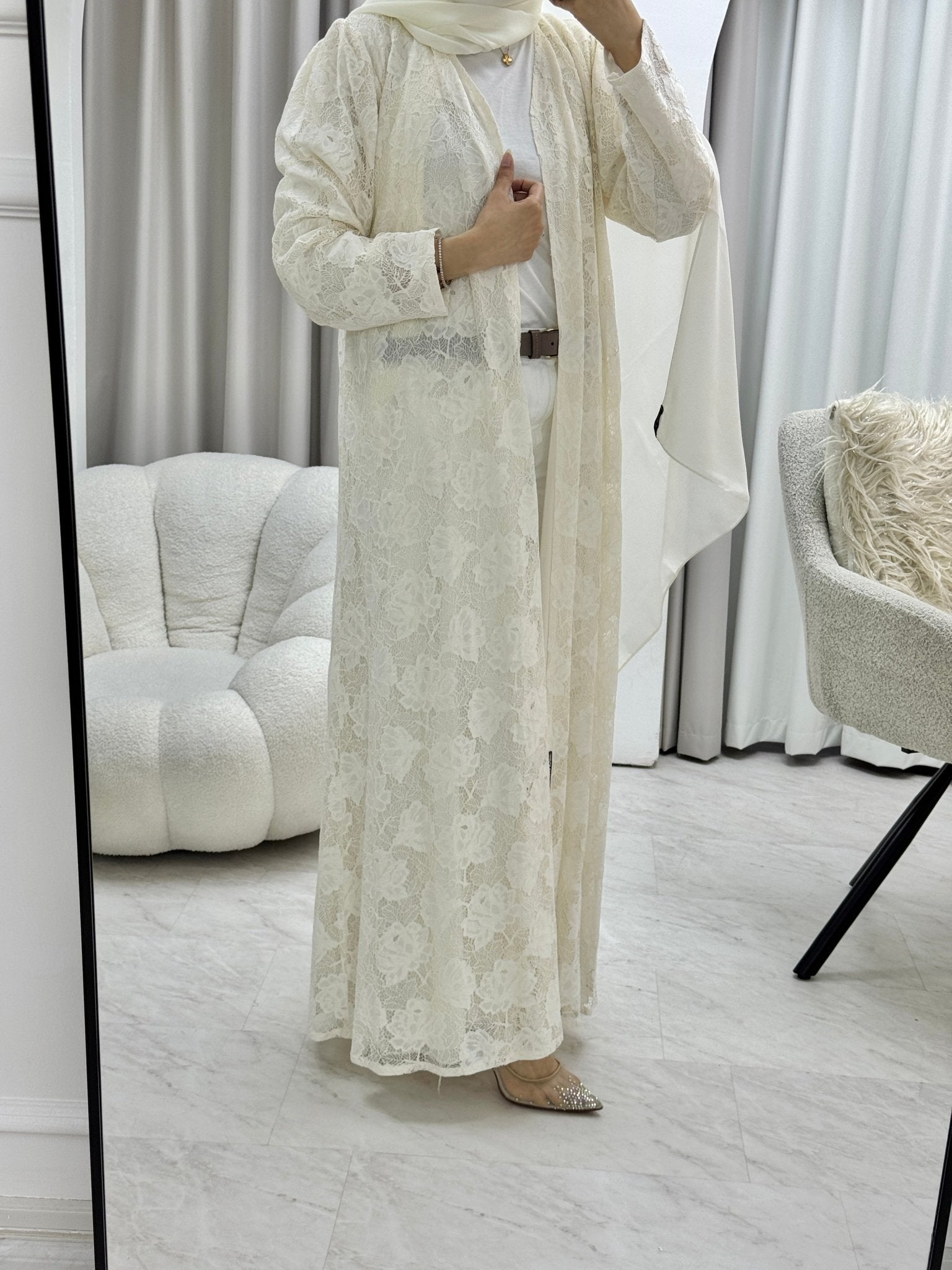 C 1278 - 02 Ivory Dantel Abaya