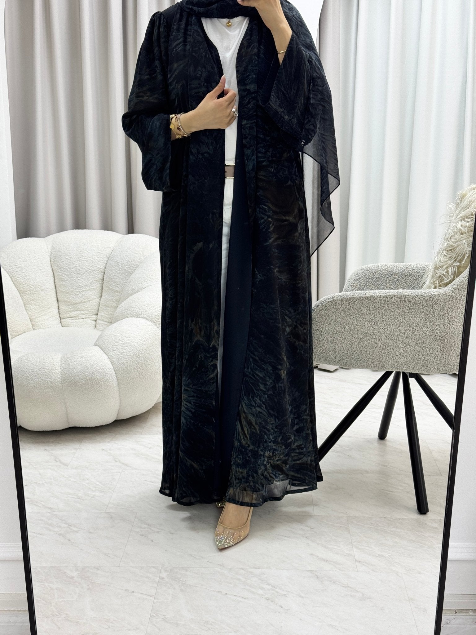 C 1279 - 02 Moonlight Tie Dye Abaya
