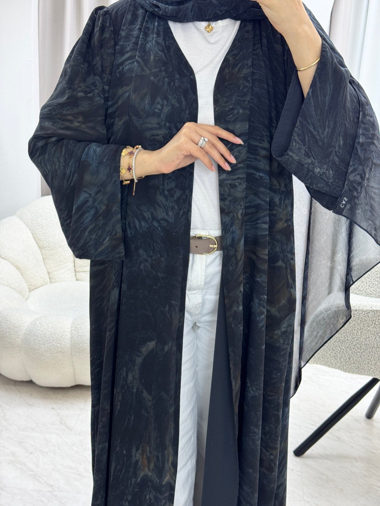 C 1279 - 02 Moonlight Tie Dye Abaya