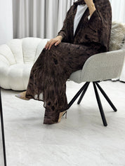 C 1279 - 04 Mocha Tie Dye Abaya