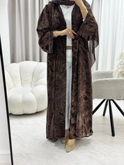 C 1279 - 04 Mocha Tie Dye Abaya