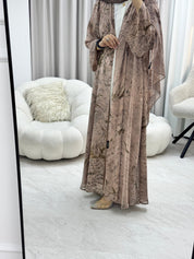 C 1279 - 05 Caramel Tie Dye Abaya