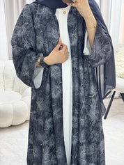 C 1280 - 03 Dark Grey Dantel Abaya