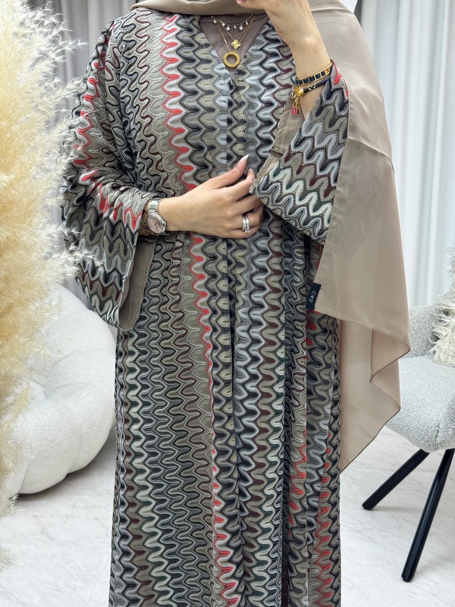 C 1283 - 01 Sepia Wave Abaya