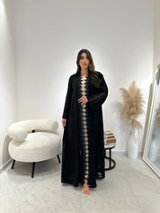 C 1304 Black Lace Abaya
