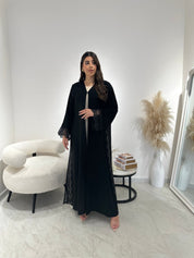 C 1309 Black Lace Abaya