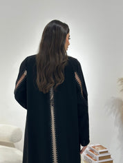 C 1315 Black Lace Abaya