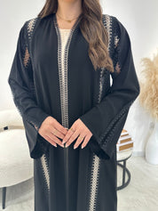 C 1315 Black Lace Abaya