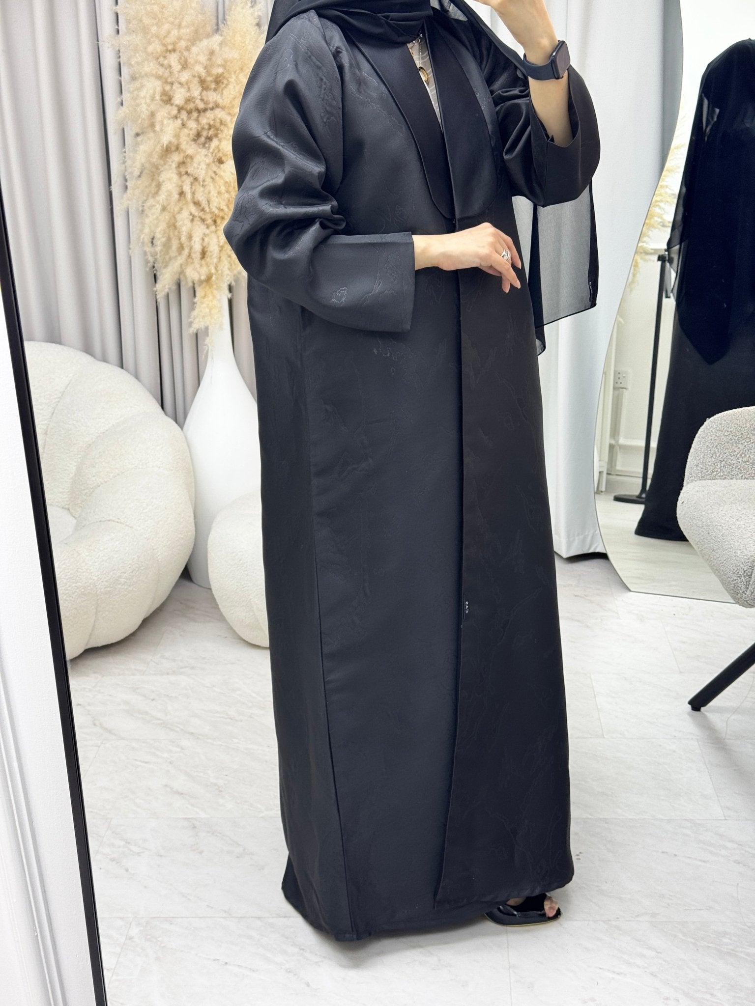 C 1331 Black Coat Abaya
