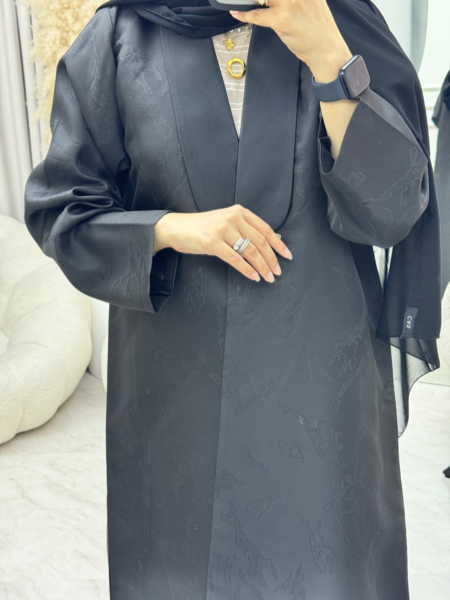 C 1331 Black Coat Abaya
