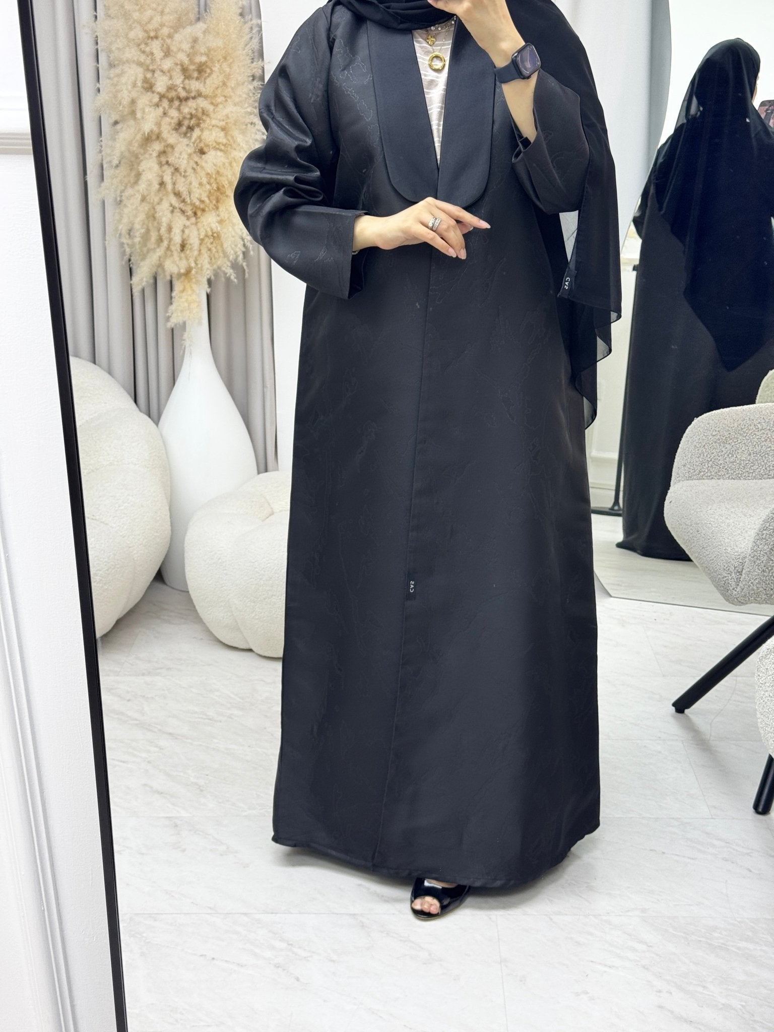 C 1331 Black Coat Abaya