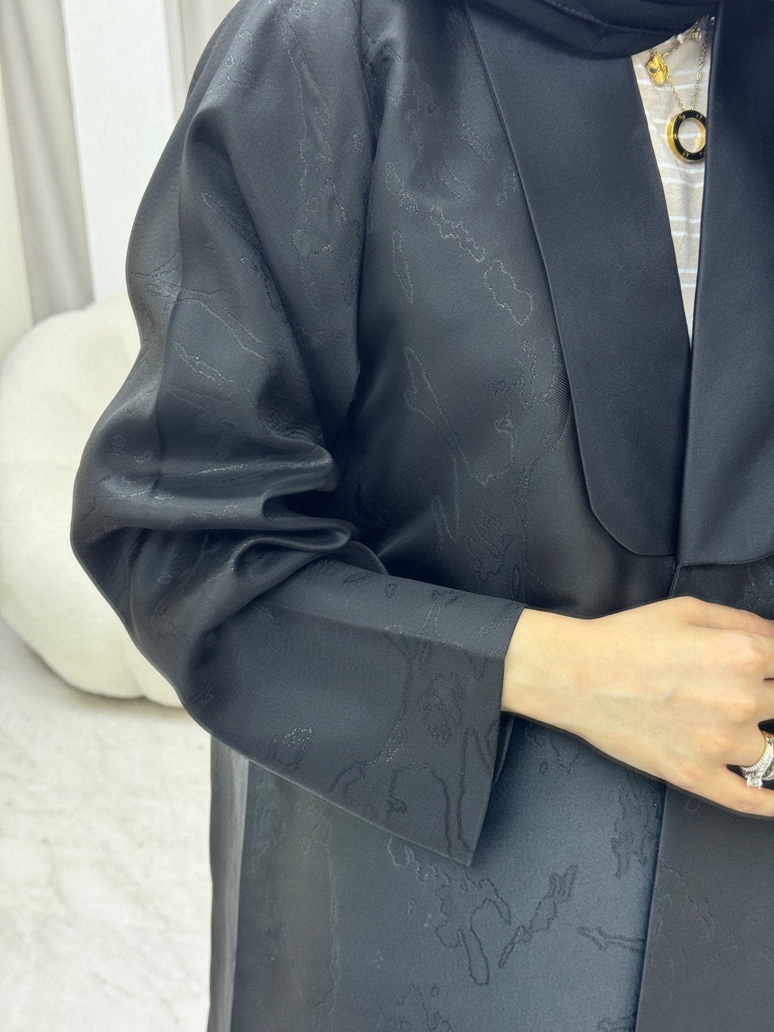 C 1331 Black Coat Abaya