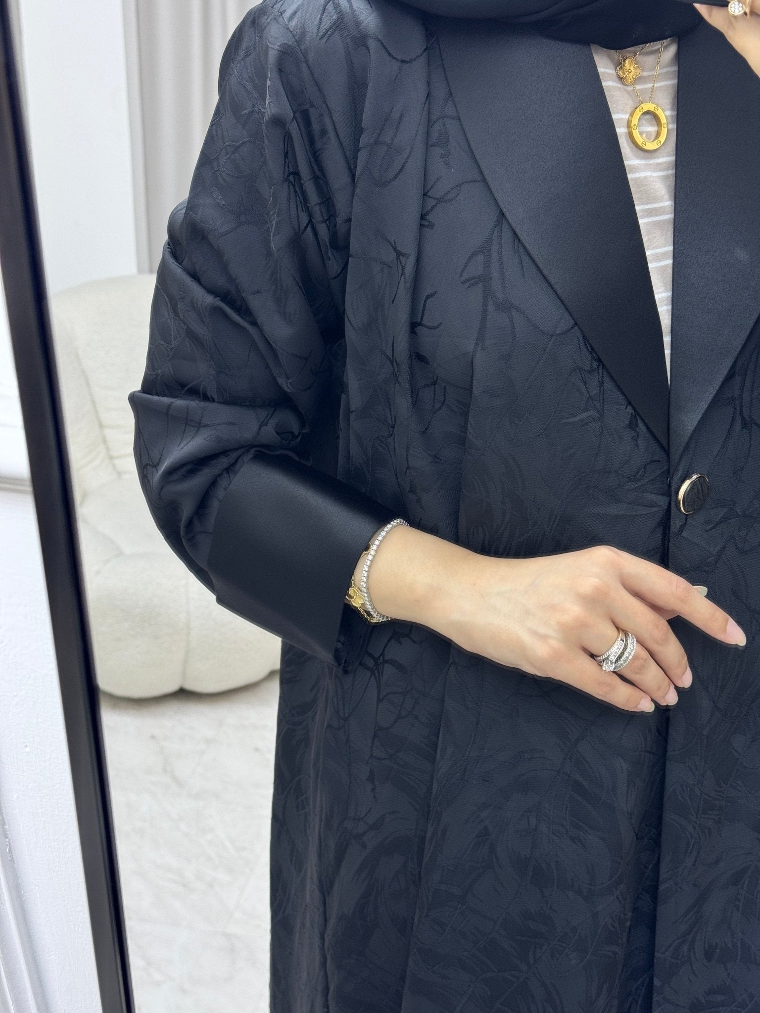 C 1332 Black Coat Abaya