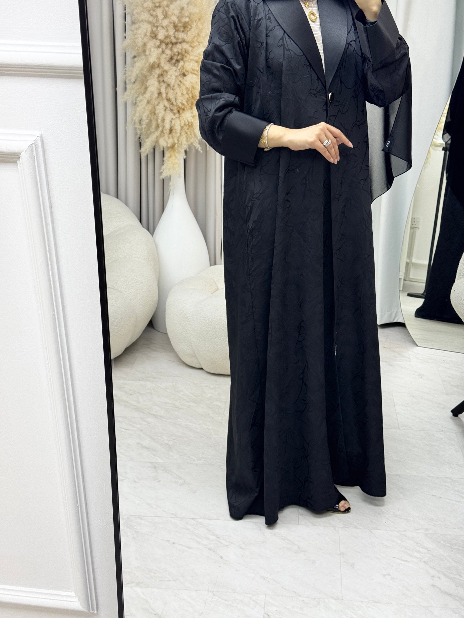 C 1332 Black Coat Abaya