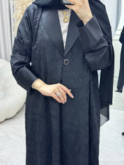 C 1332 Black Coat Abaya