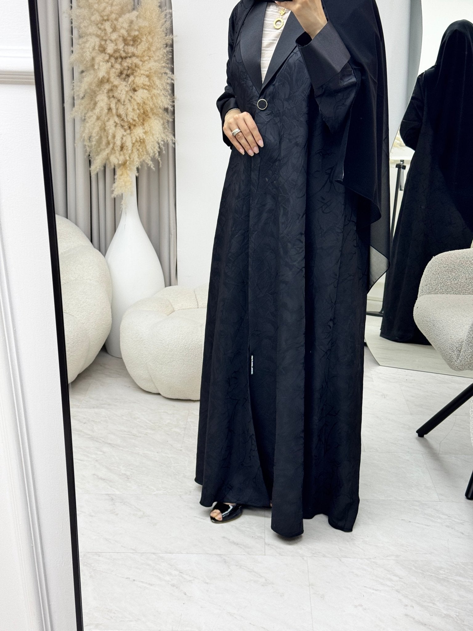 C 1332 Black Coat Abaya