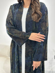 C 1346 Blue Green Abaya