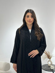 C 1352 Black Beaded Abaya