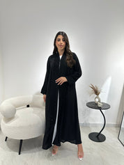 C 1352 Black Beaded Abaya