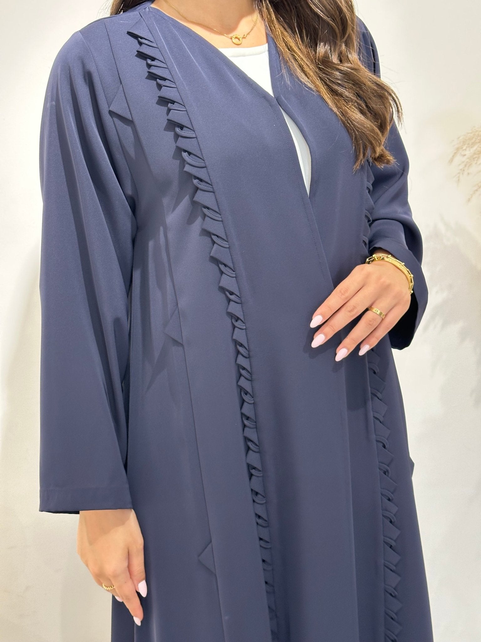 C 1400 Dark Blue Abaya