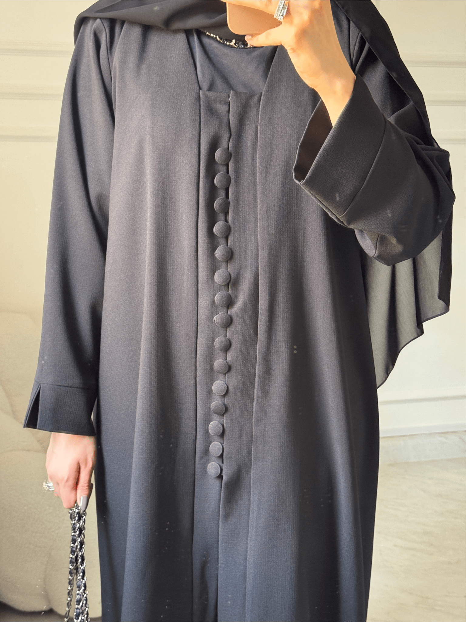 C 1454 Black Abaya