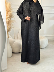 C 1468 Dahlia Black Coat Abaya