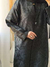 C 1468 Dahlia Black Coat Abaya